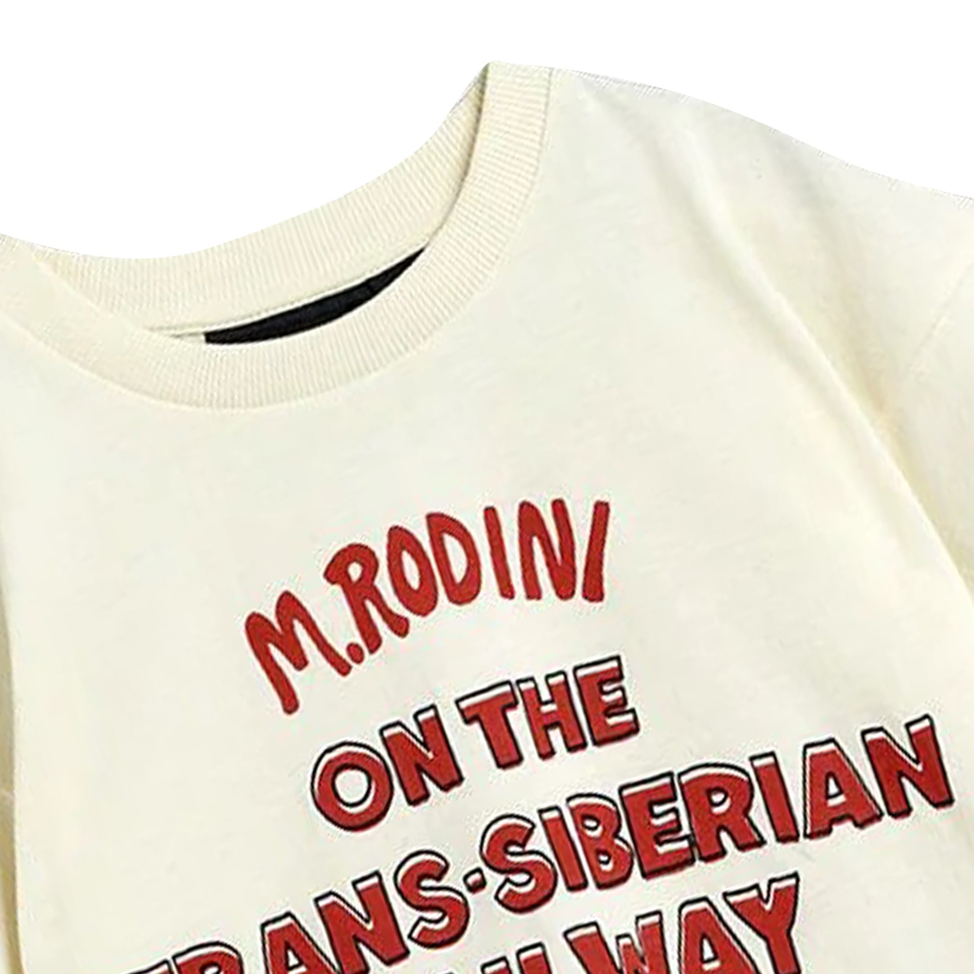 Mini Rodini T-shirt Baby Boy Bianca In Cotone Organico In White