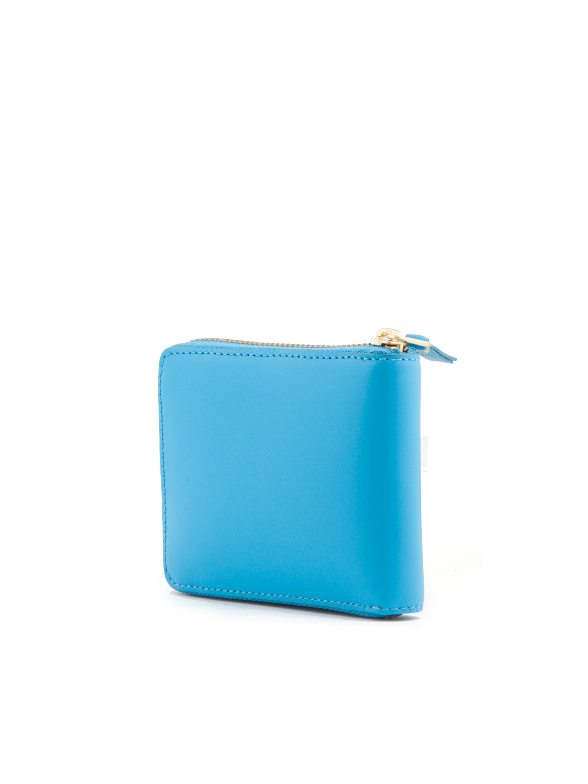 Comme Des Garçons Classic Zip Around Wallet Portfolio In Blue