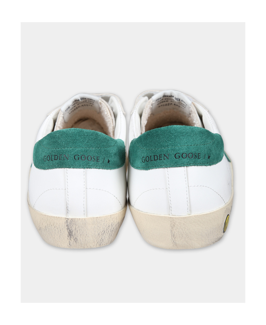 Golden Goose Kids Old School Star Patch Sneakers In White