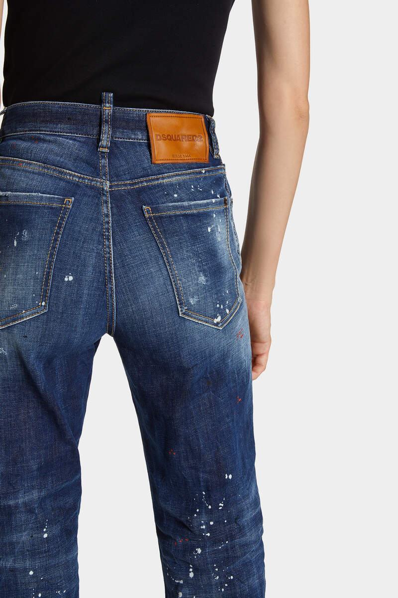 Dsquared2 Distressed Skinny Jeans In Blue