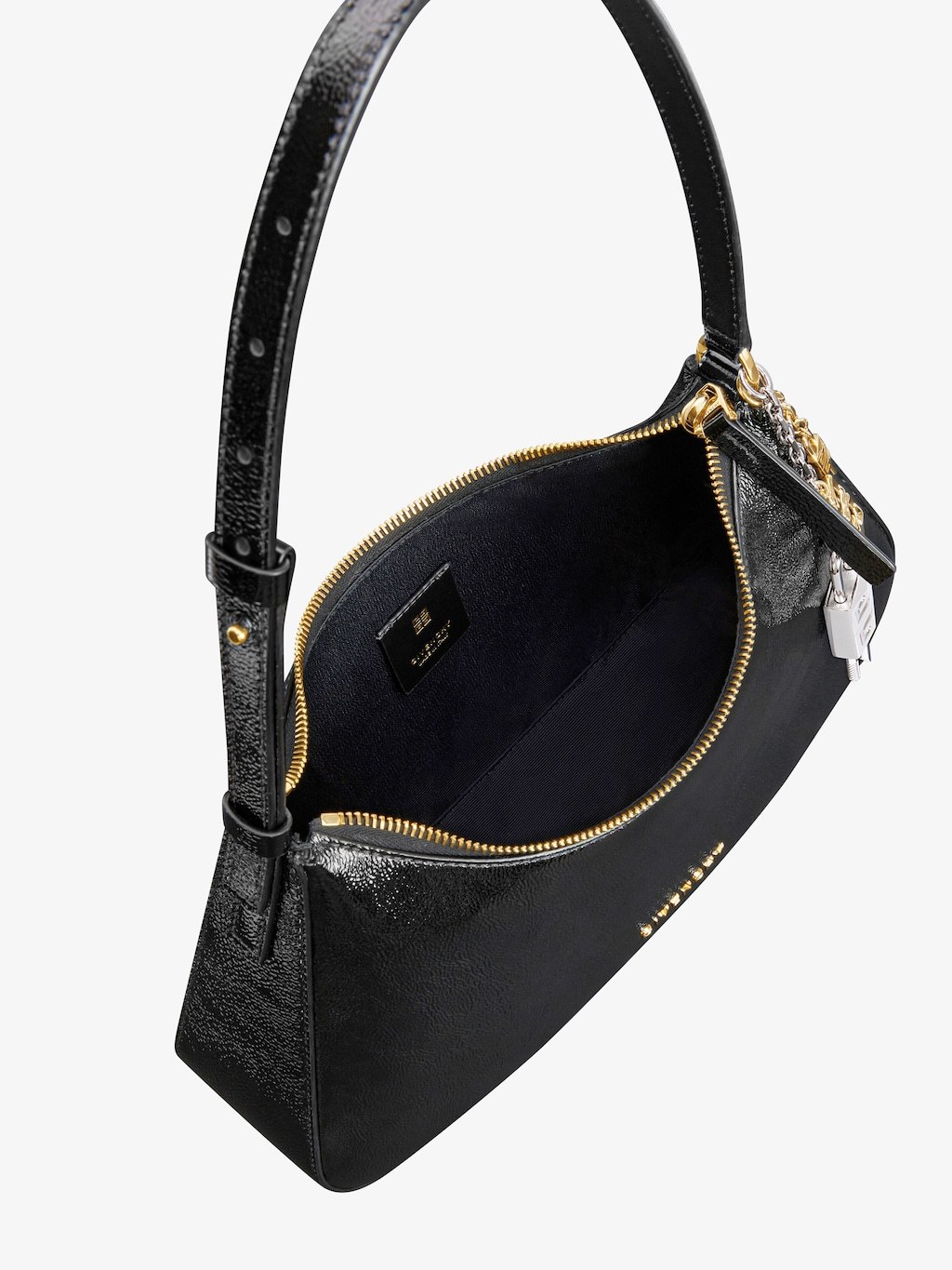 Givenchy Small Lucky Lock Shoulder Bag In Black