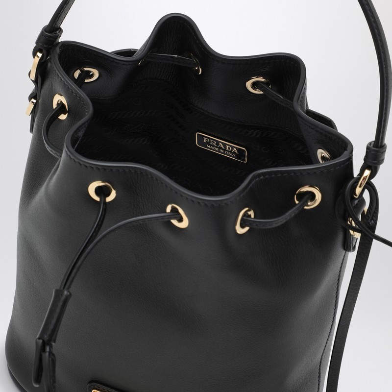 Prada Borsa A Secchiello Re-edition 1978 In Re-nylon Nero Donna In Black