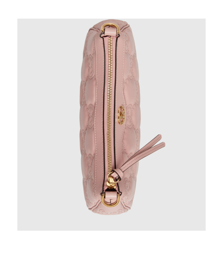 Gucci Light Pink Gg Matelass Shoulder Bag In Pink