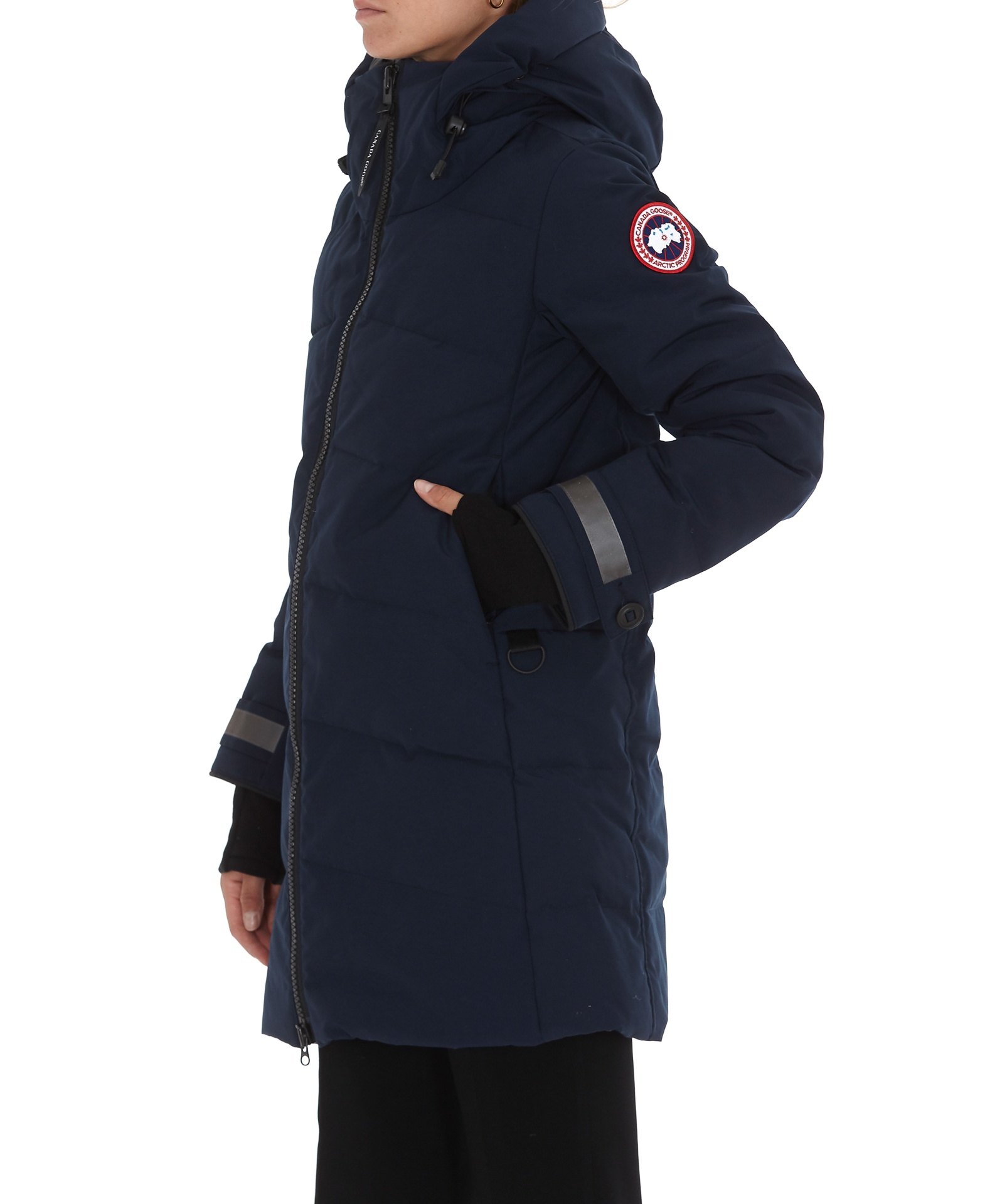 Canada Goose Merritt Padded Parka Coat In Black