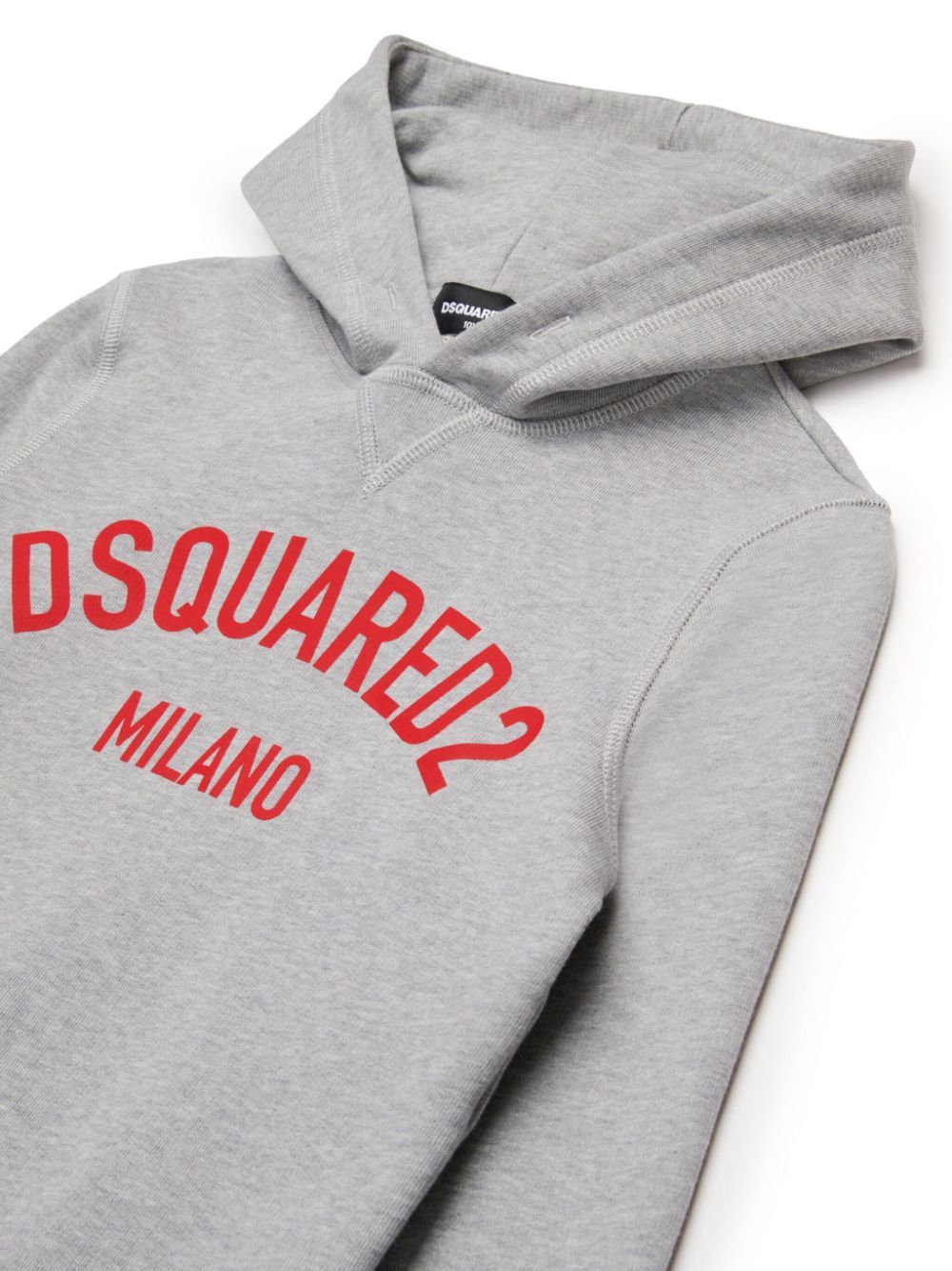Dsquared2 Logo-print Cotton Hoodie In Gray