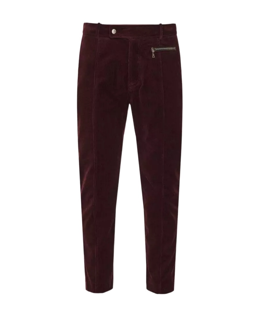 Shop Balmain Tapered-leg Suede Cropped Trousers In Black