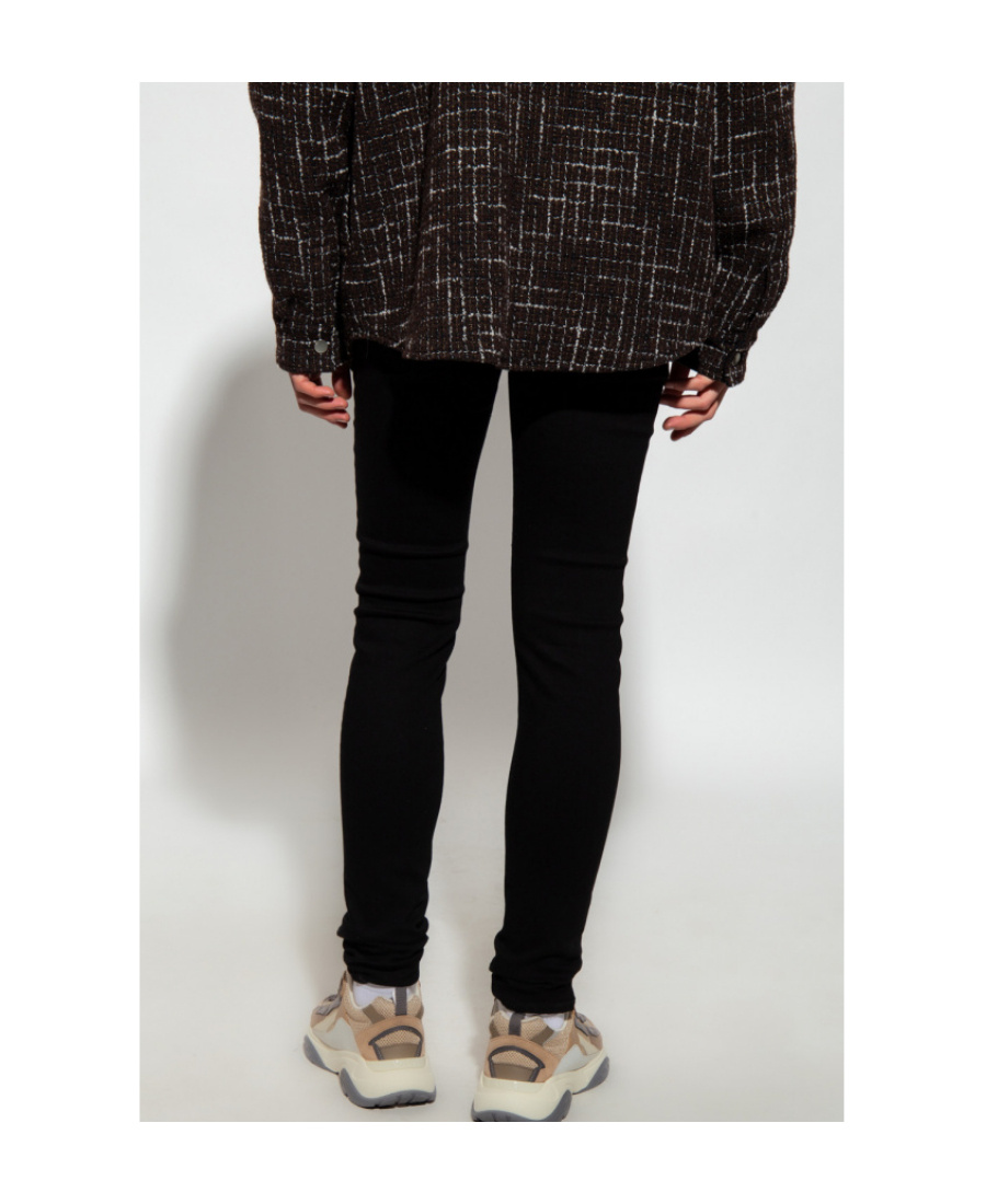 Amiri Logo-patch Skinny Jeans In Black