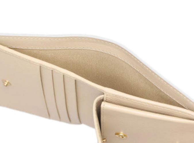 Marni Logo Wallet In Nude