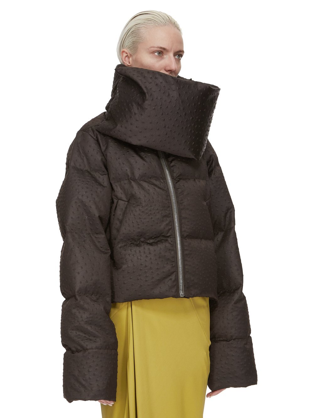Rick Owens Funnel-neck Puffer Jacket In Black
