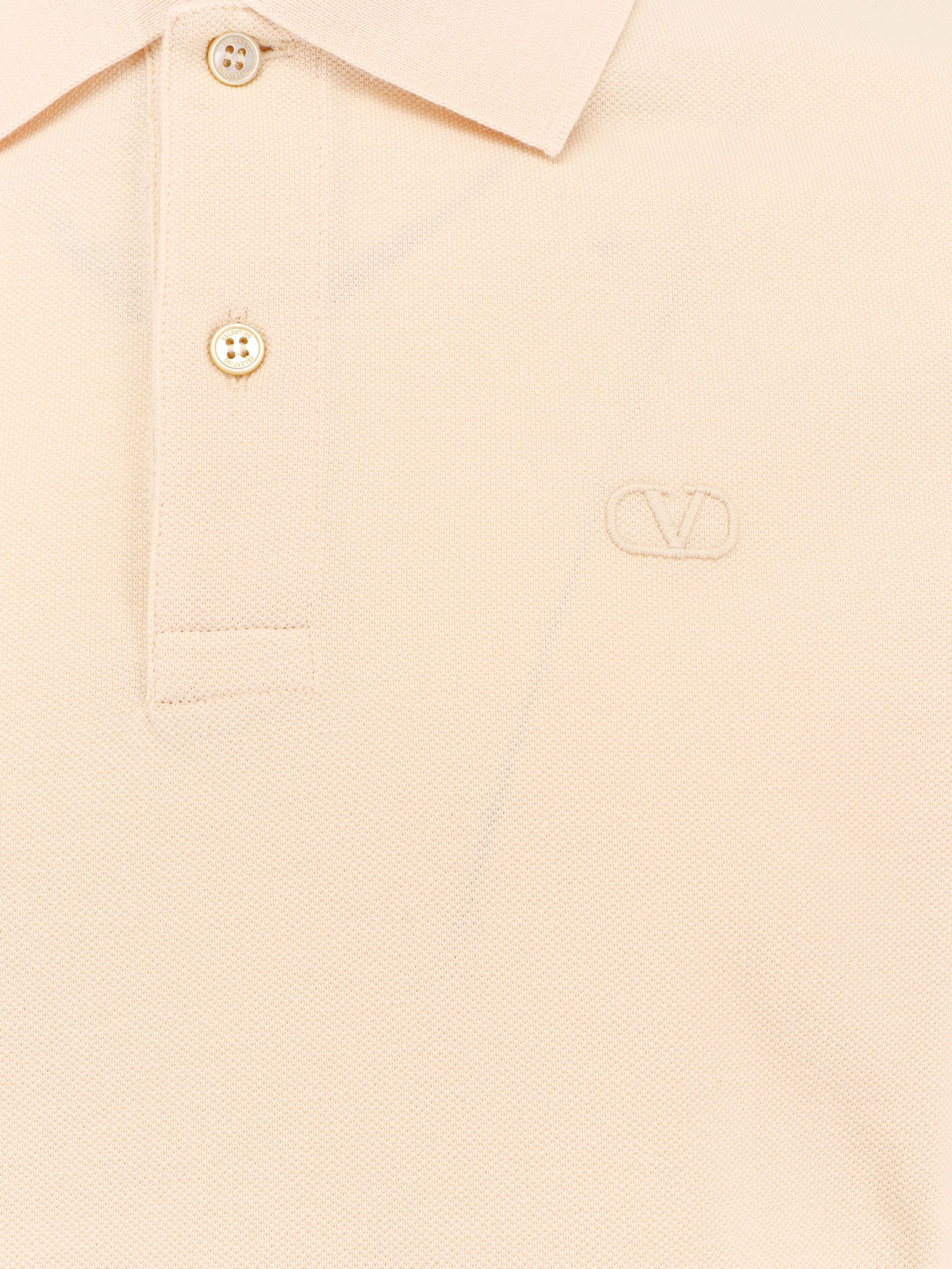 VALENTINO VLOGO SIGNATURE-EMBROIDERED POLO SHIRT