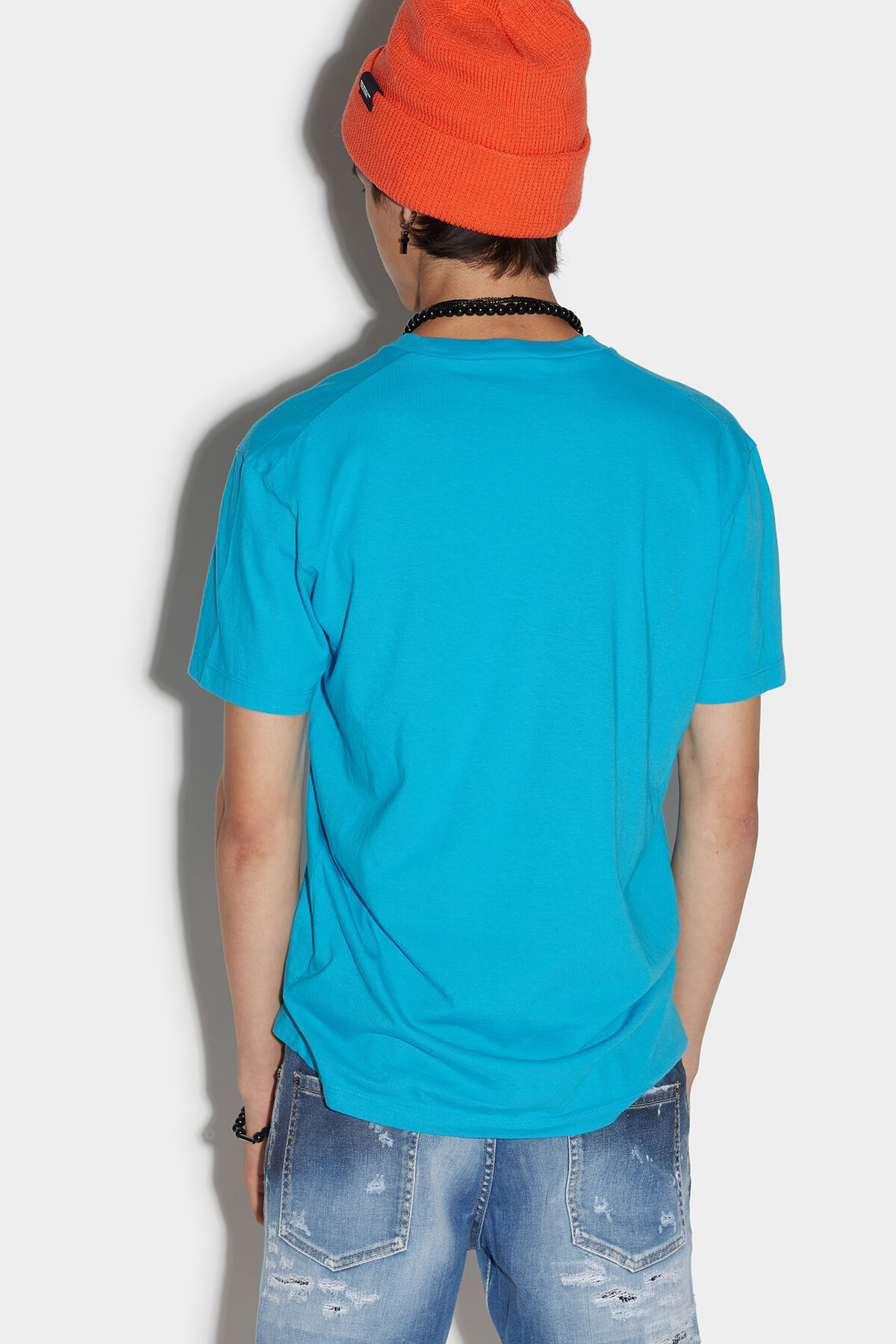 Dsquared2 T-shirt Man T-shirt Sky Blue Size S Cotton In Blue