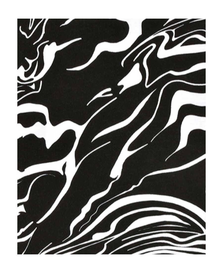 Just Cavalli Abstract Striped Printed T-shirt In Black