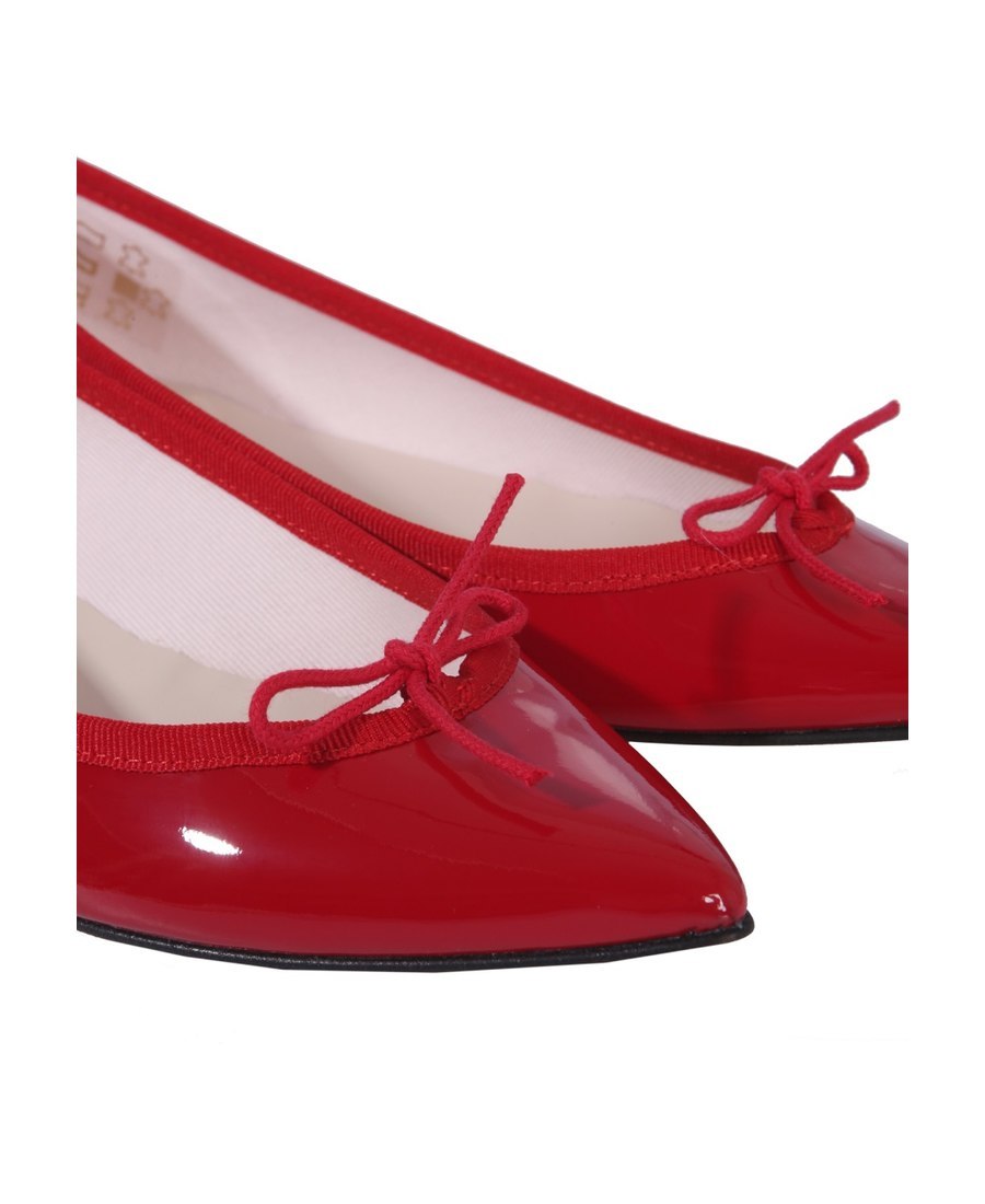 Repetto Red Brigitte Pointy Toe Ballerina Flats In Red