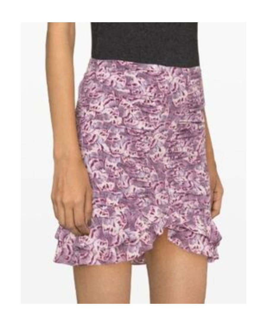 Isabel Marant Milendi Ruched Miniskirt In Pink