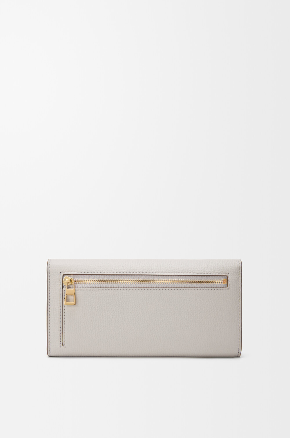 Loewe Anagram Continental Wallet In Pebble Grained Calfskin In Gray