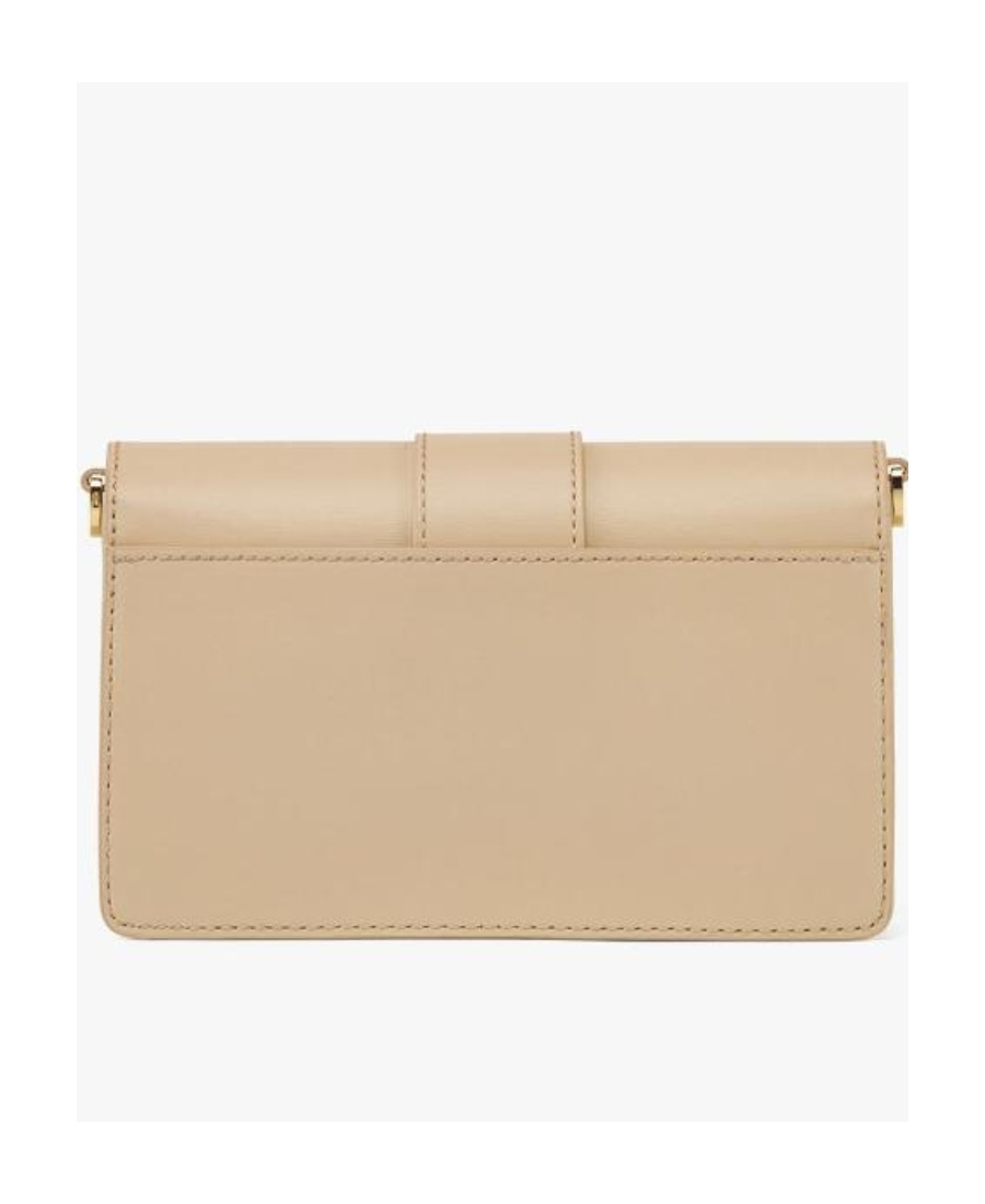 Mcm Logo Shoulder Bag In Nude