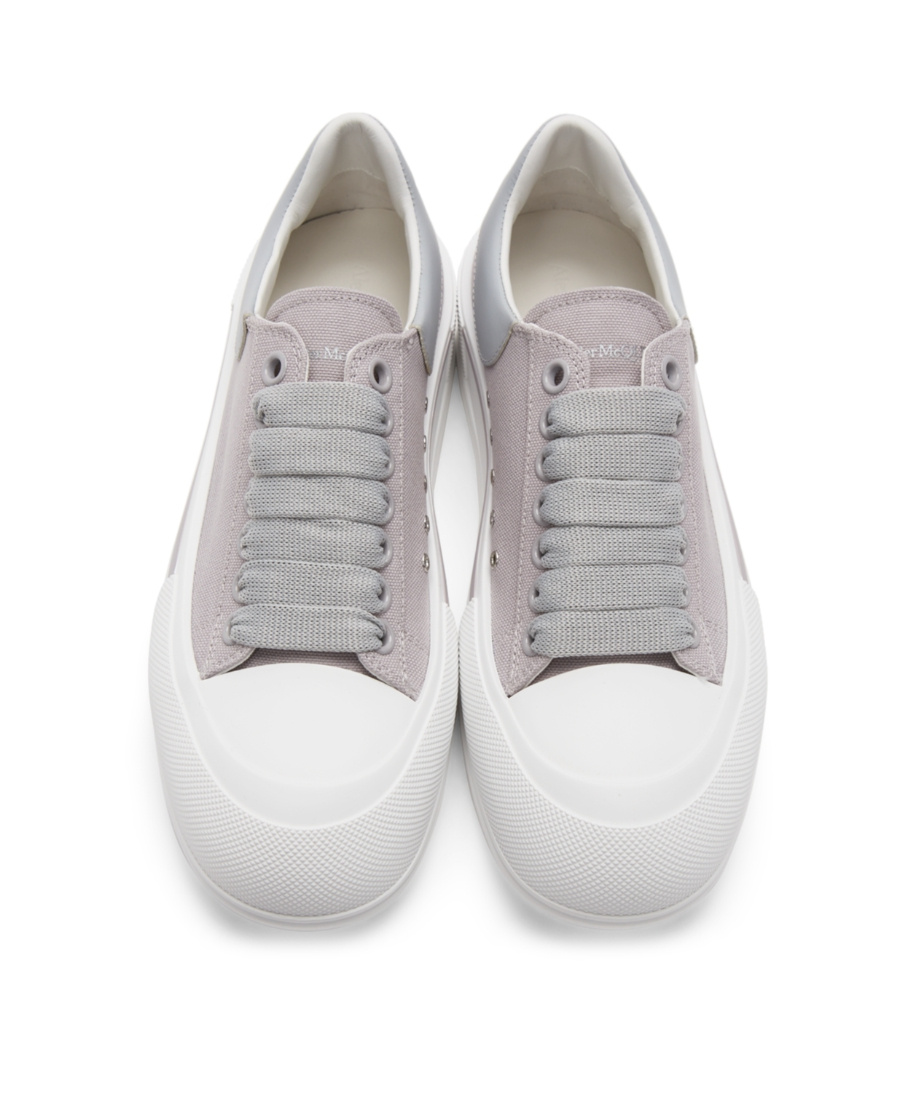 Alexander Mcqueen Panelled Low-top Trainers In Brown