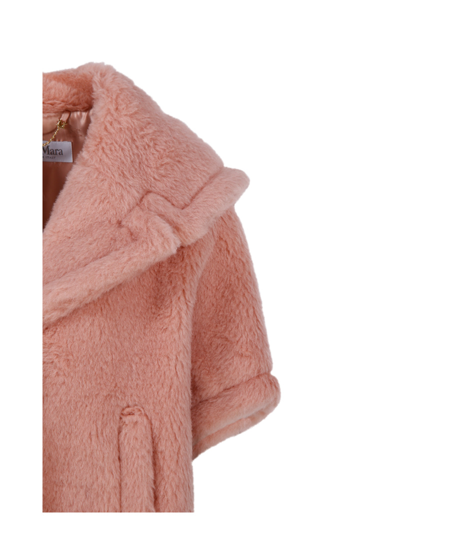 Max Mara Teddy Faux-fur Jacket In Pink