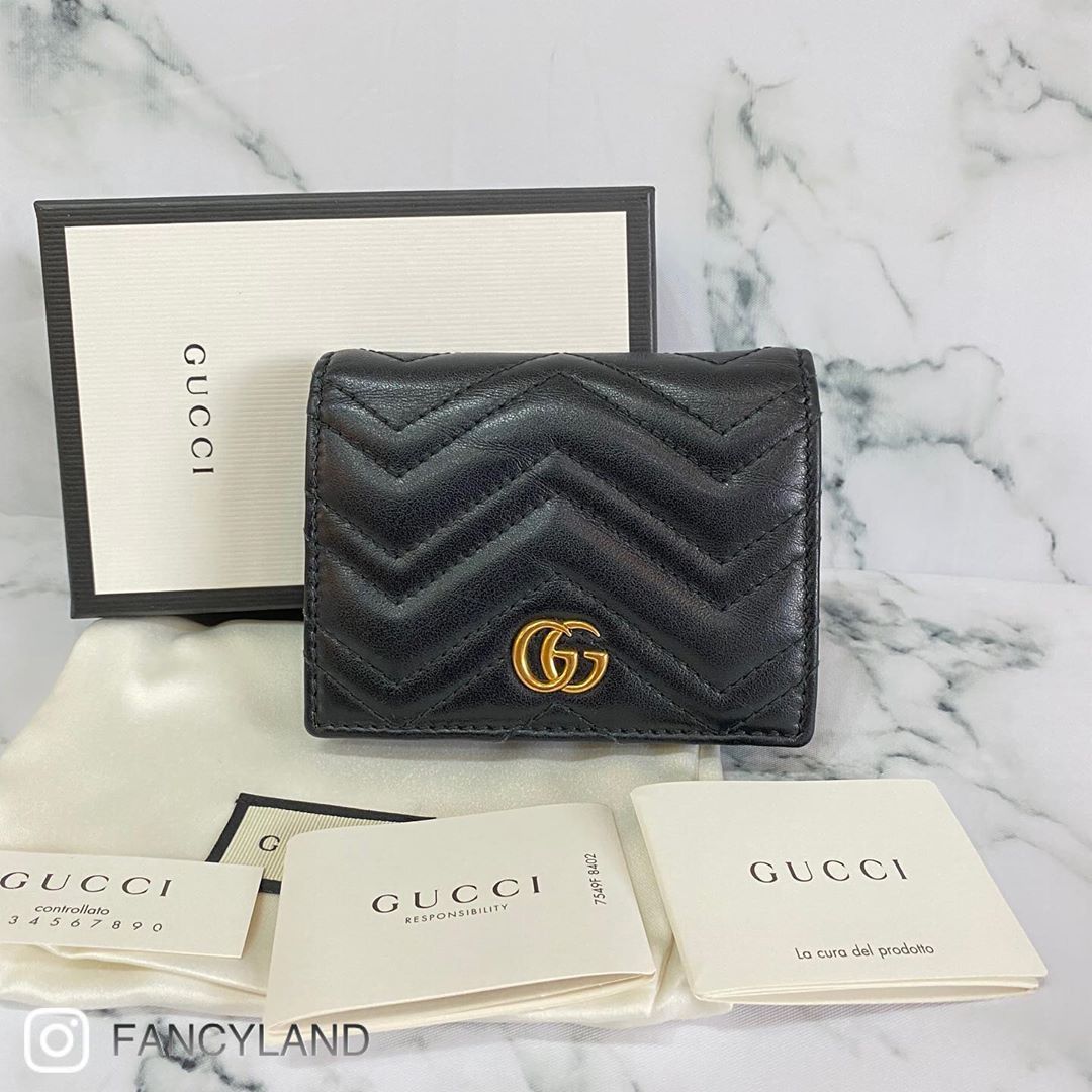 Gucci Gg Marmont Small Wallet In Black