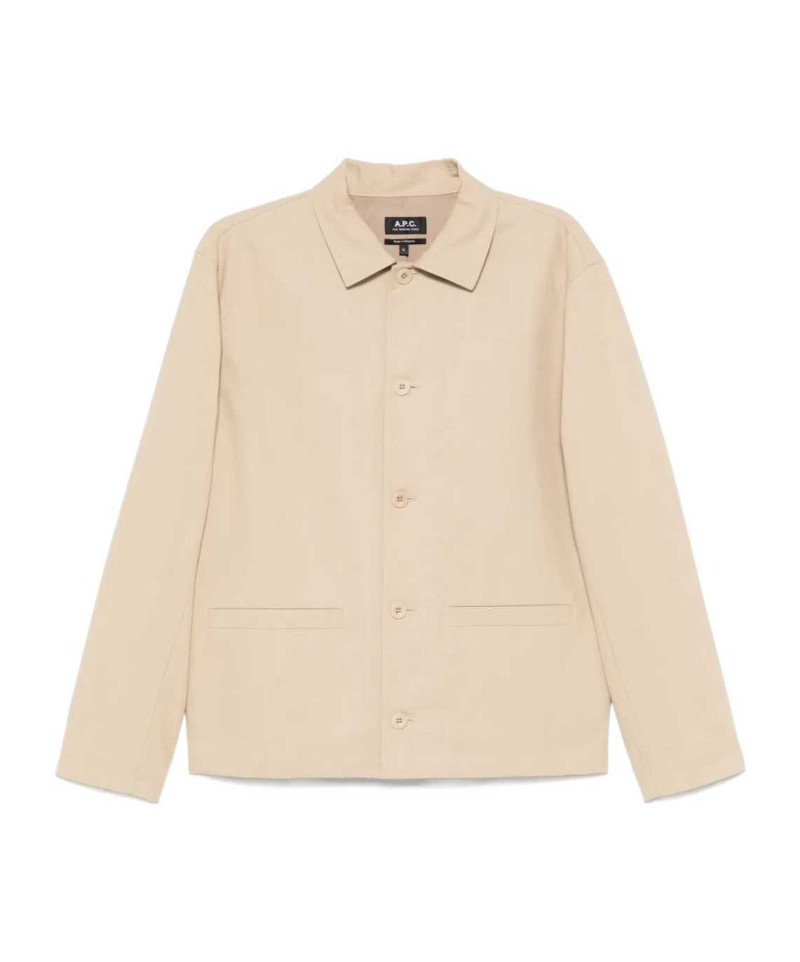 Apc Long Sleeve Casual Jacket In Light Brown