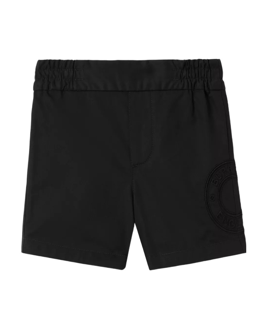 BURBERRY LOGO-EMBROIDERED TWILL CHINO SHORTS