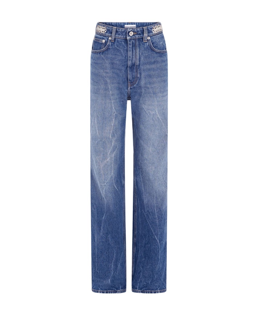 RABANNE HIGH WAIST DENIM TROUSERS