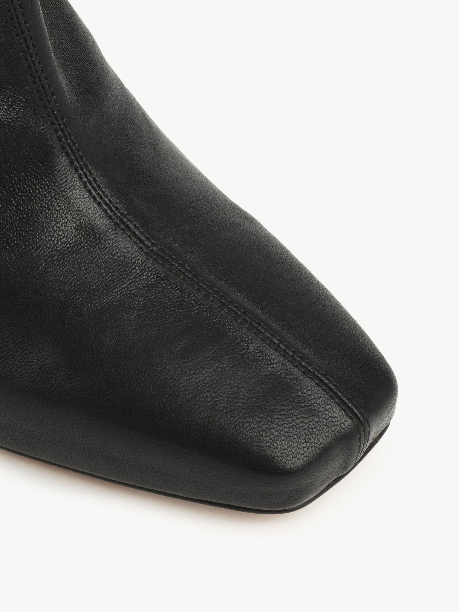 Shop Chloé 90mm Ambre Ankle Boot In Black