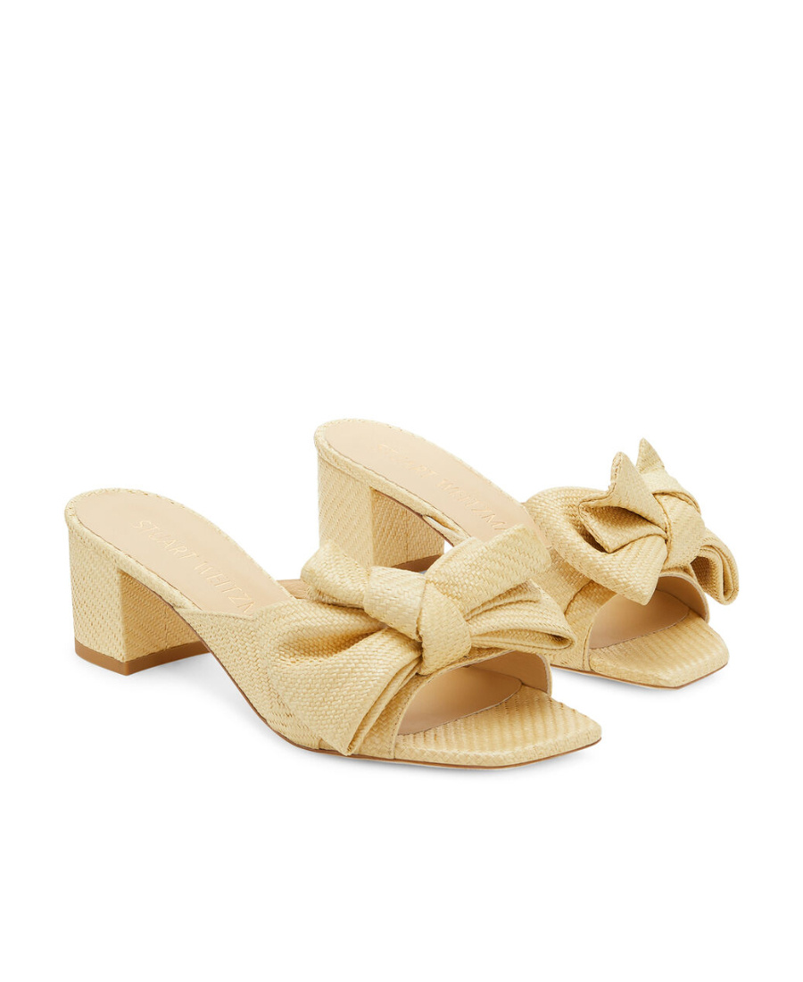STUART WEITZMAN LOVEKNOT 50 BLOCK SLIDES