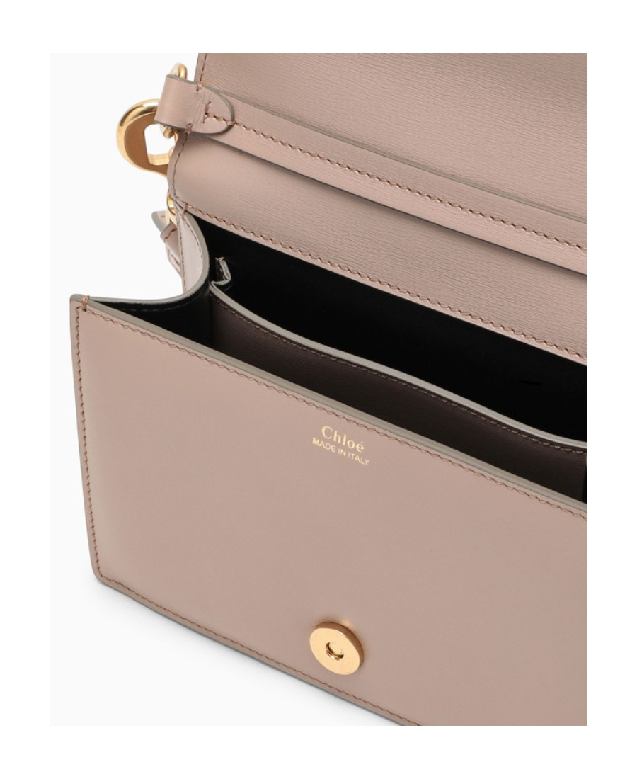 Chloé Chloe Woman Powder Pink Leather Small Ora Handbag In Nude