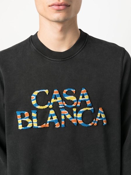 CASABLANCA LOGO-APPLIQU� SWEATSHIRT 