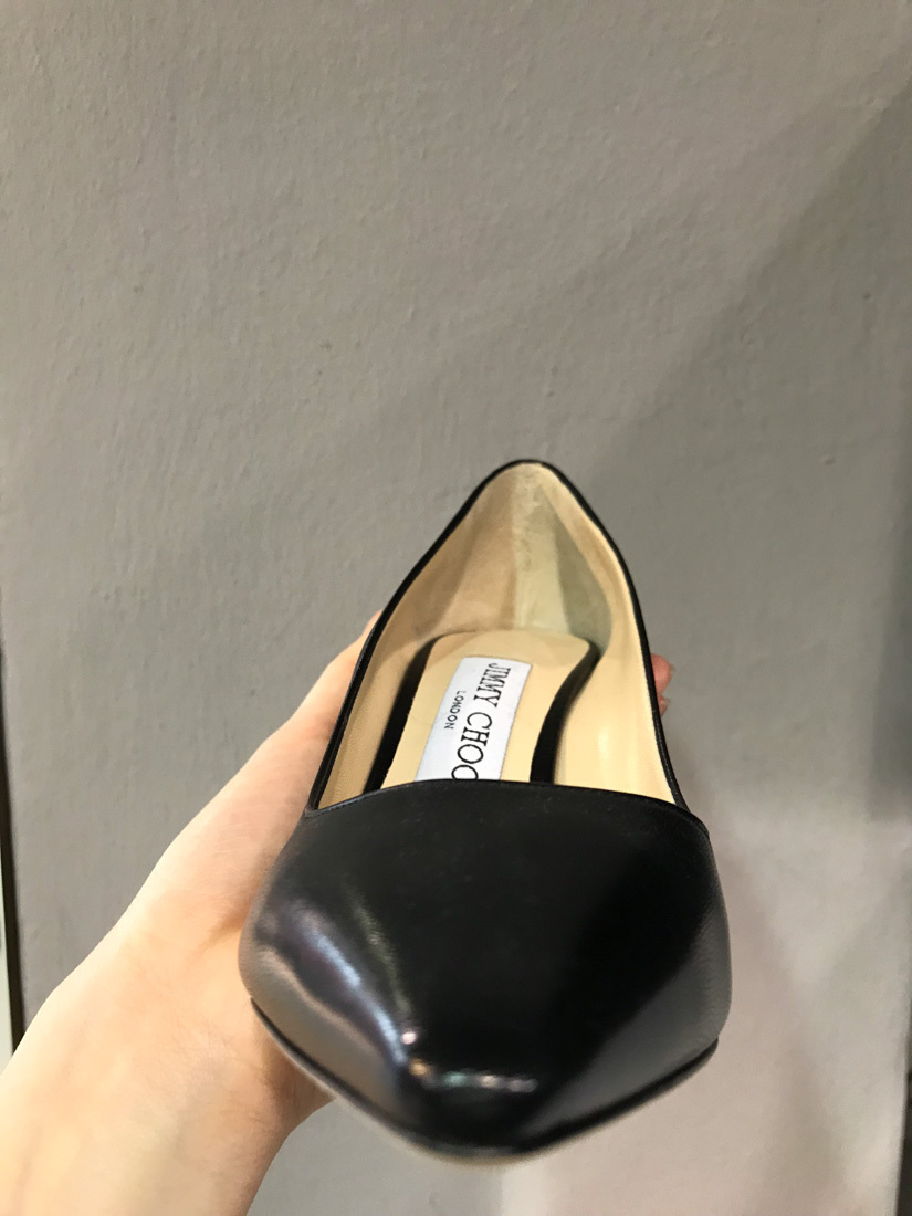 Jimmy Choo Black Leather Pumps In Black