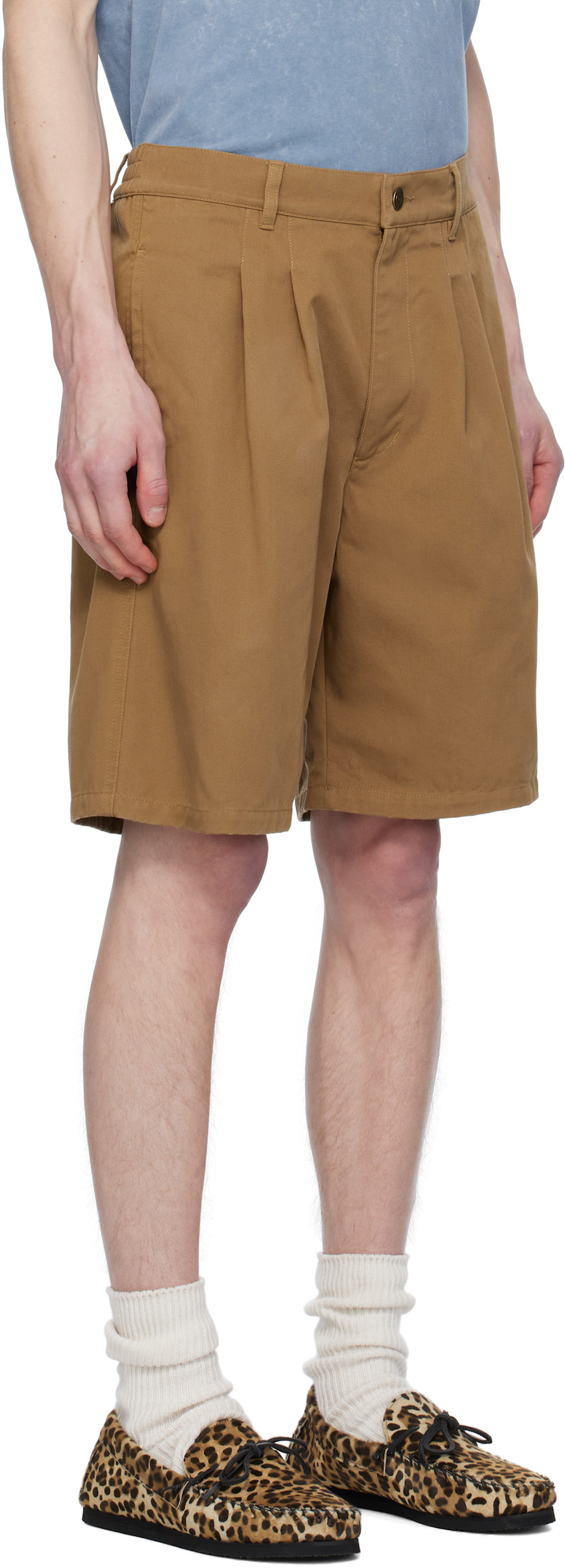 Isabel Marant Tan Kostino Shorts In Brown