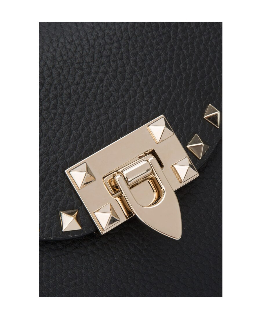 Valentino Rockstud Small Shoulder Bag In Black