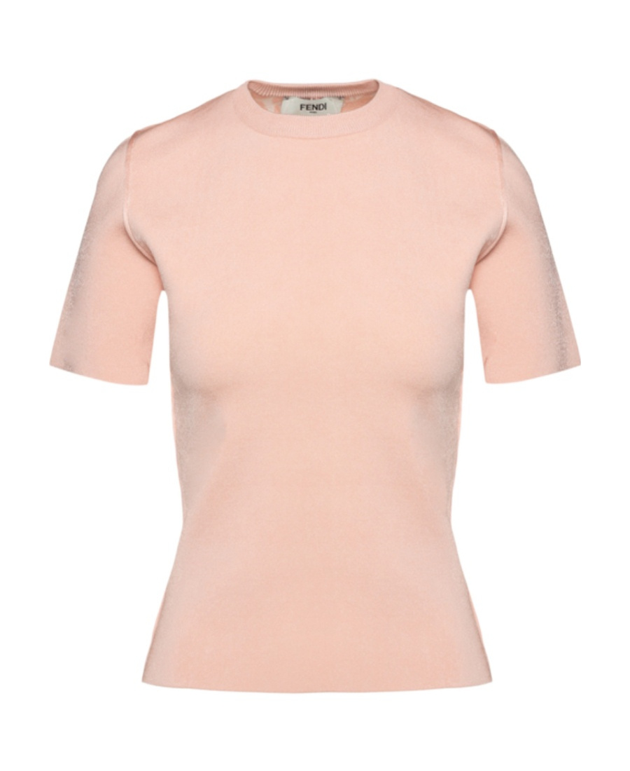 Fendi Round-neck T-shirt In Pink