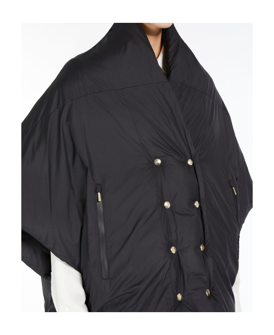 Max Mara Double-breasted Cloak In Black