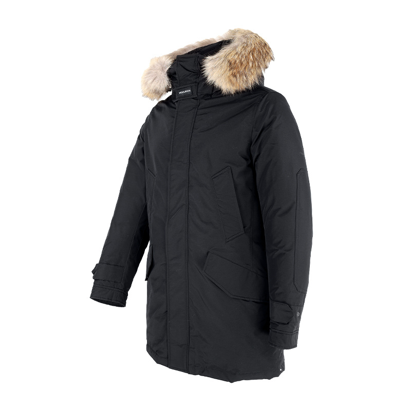 Woolrich Architect Stretched Parka In Black
