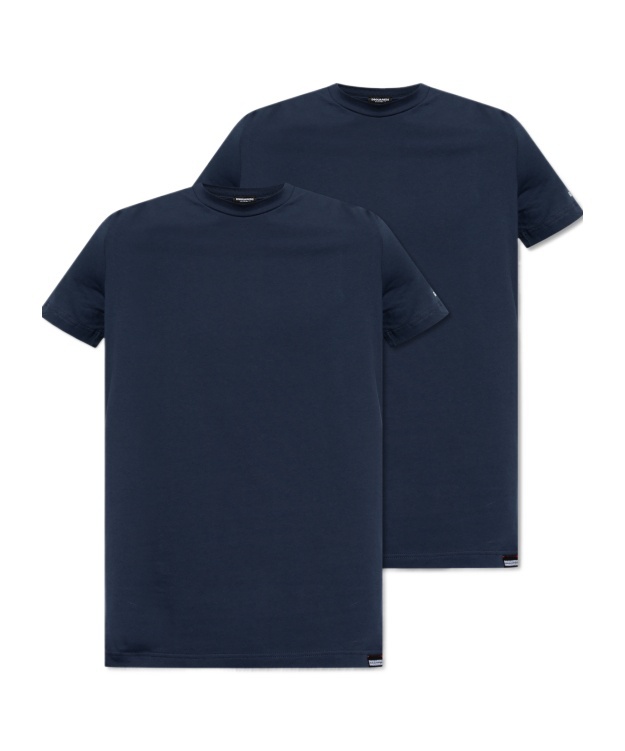 Dsquared2 Two-piece Round Collar T-shirt In Black