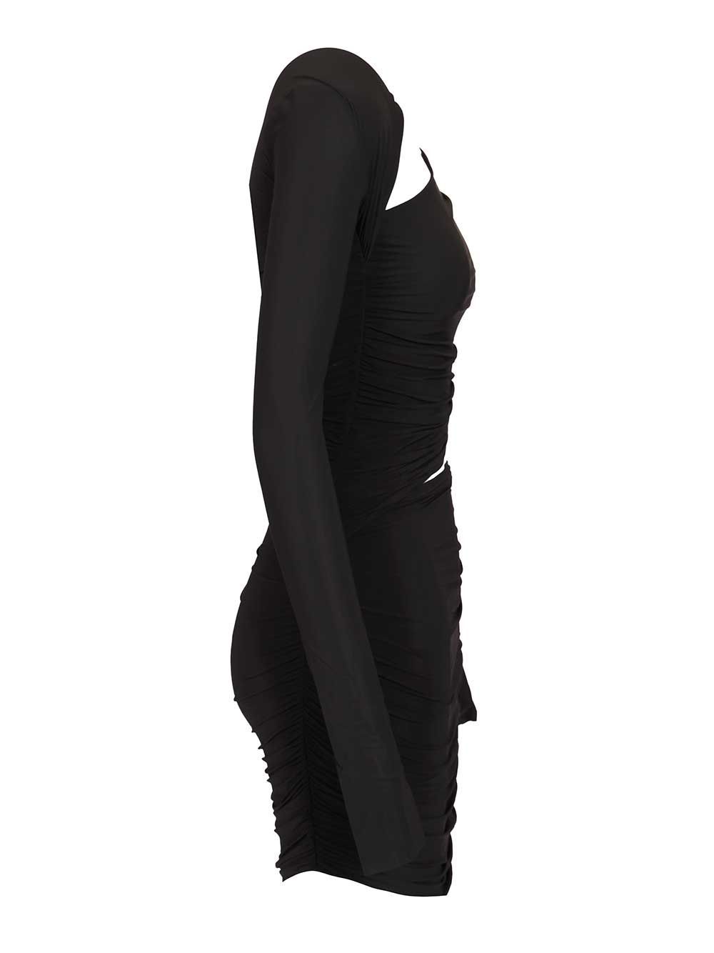 Amazuìn Asymmetric Dress In Black