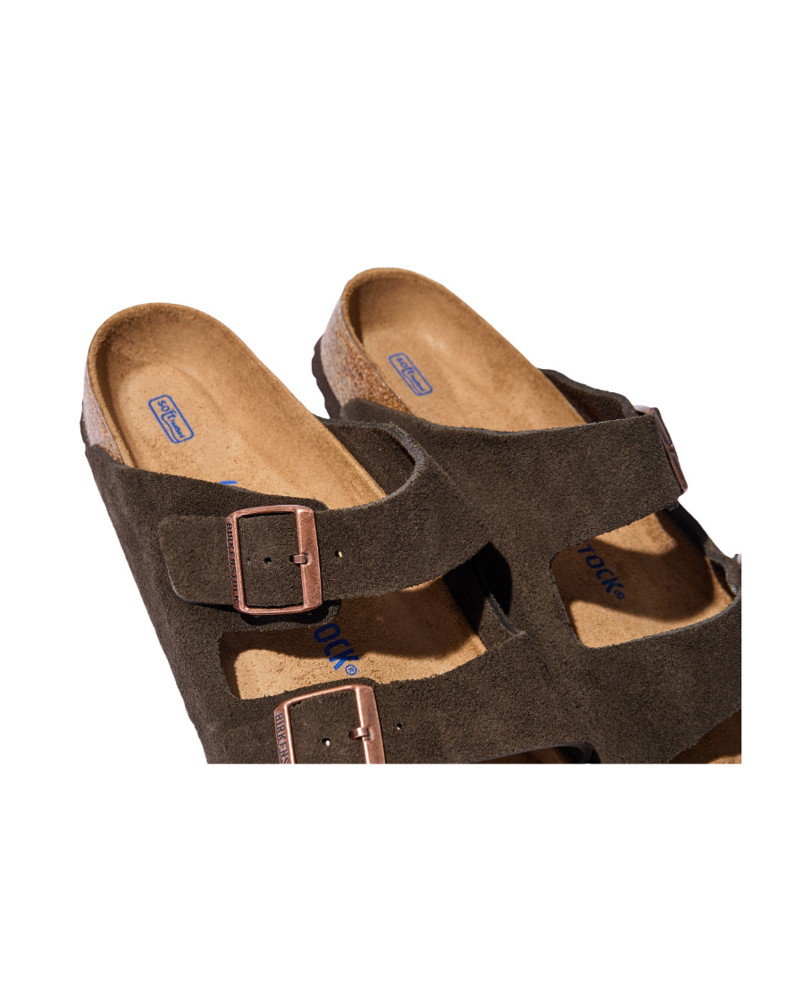 Birkenstock Logo Slippers In Black