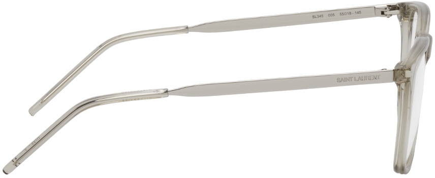Saint Laurent Square Frame Glasses In White
