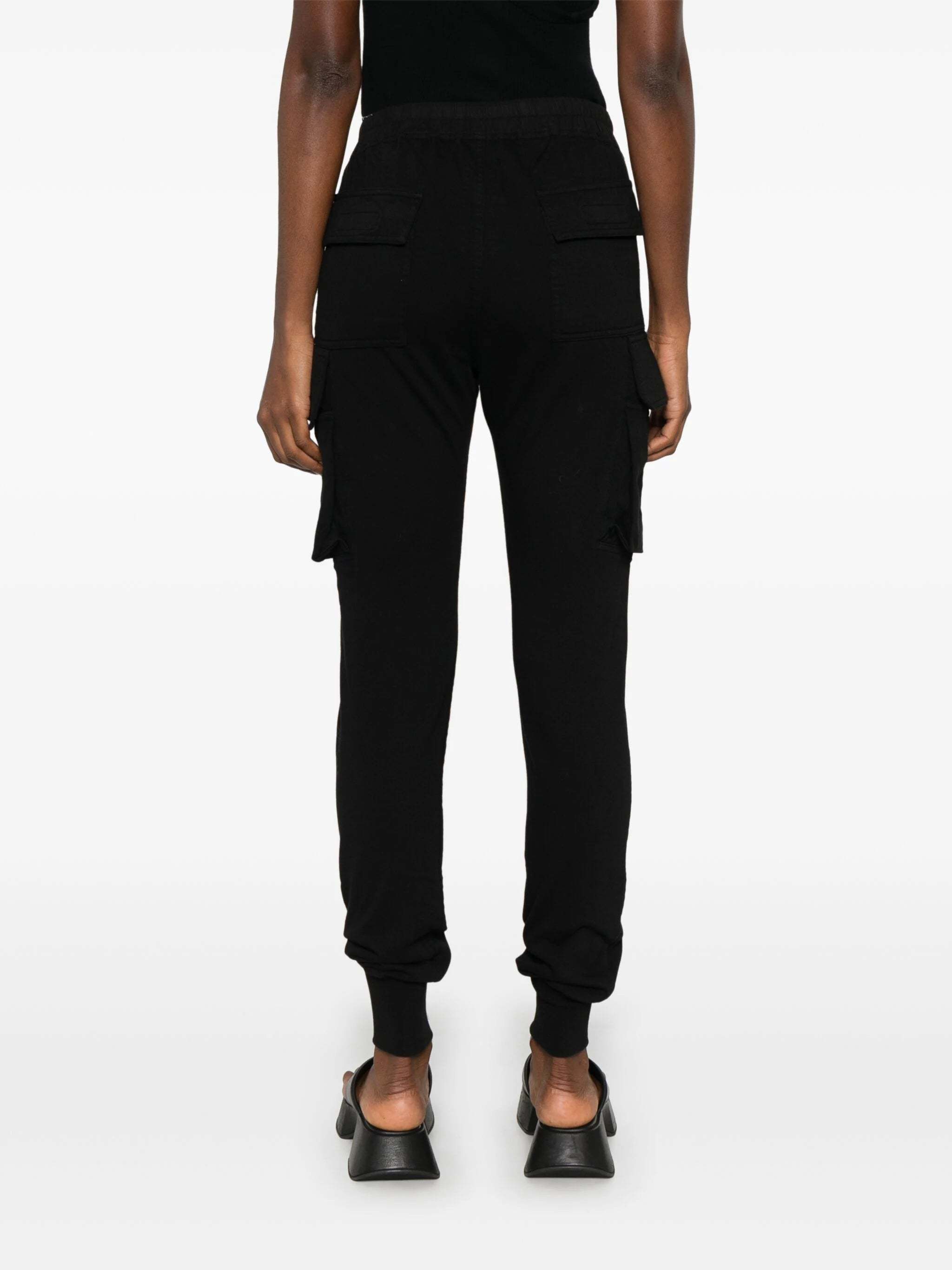 Rick Owens Drkshdw Drawstring Casual Pants In Black
