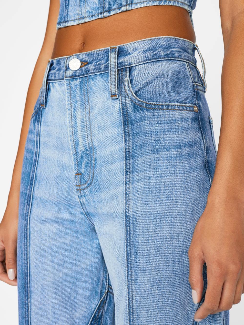 Frame Belt-loop Jeans In Blue