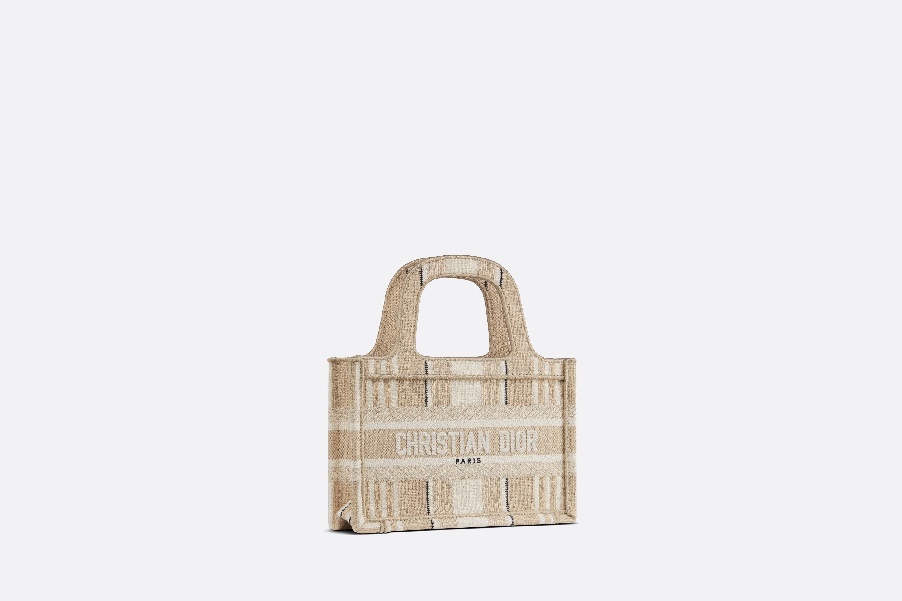 Dior Mini Logo Handbag In Nude