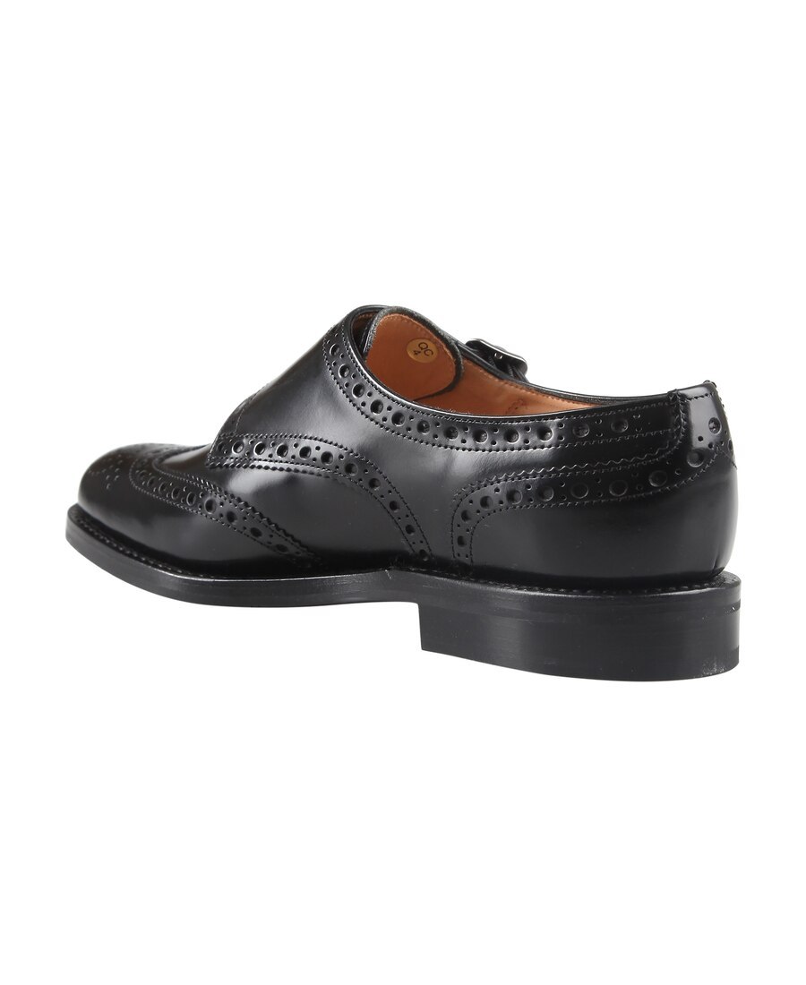 Church's Monk-strap Full Brogue Shoes In Black
