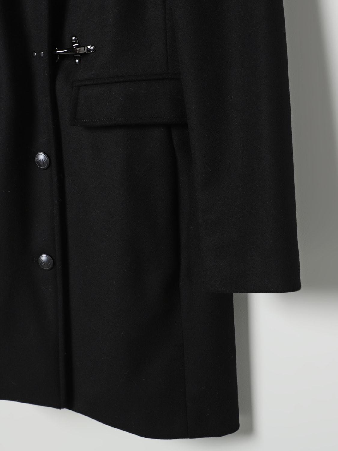 Fay Felted Coat In Black