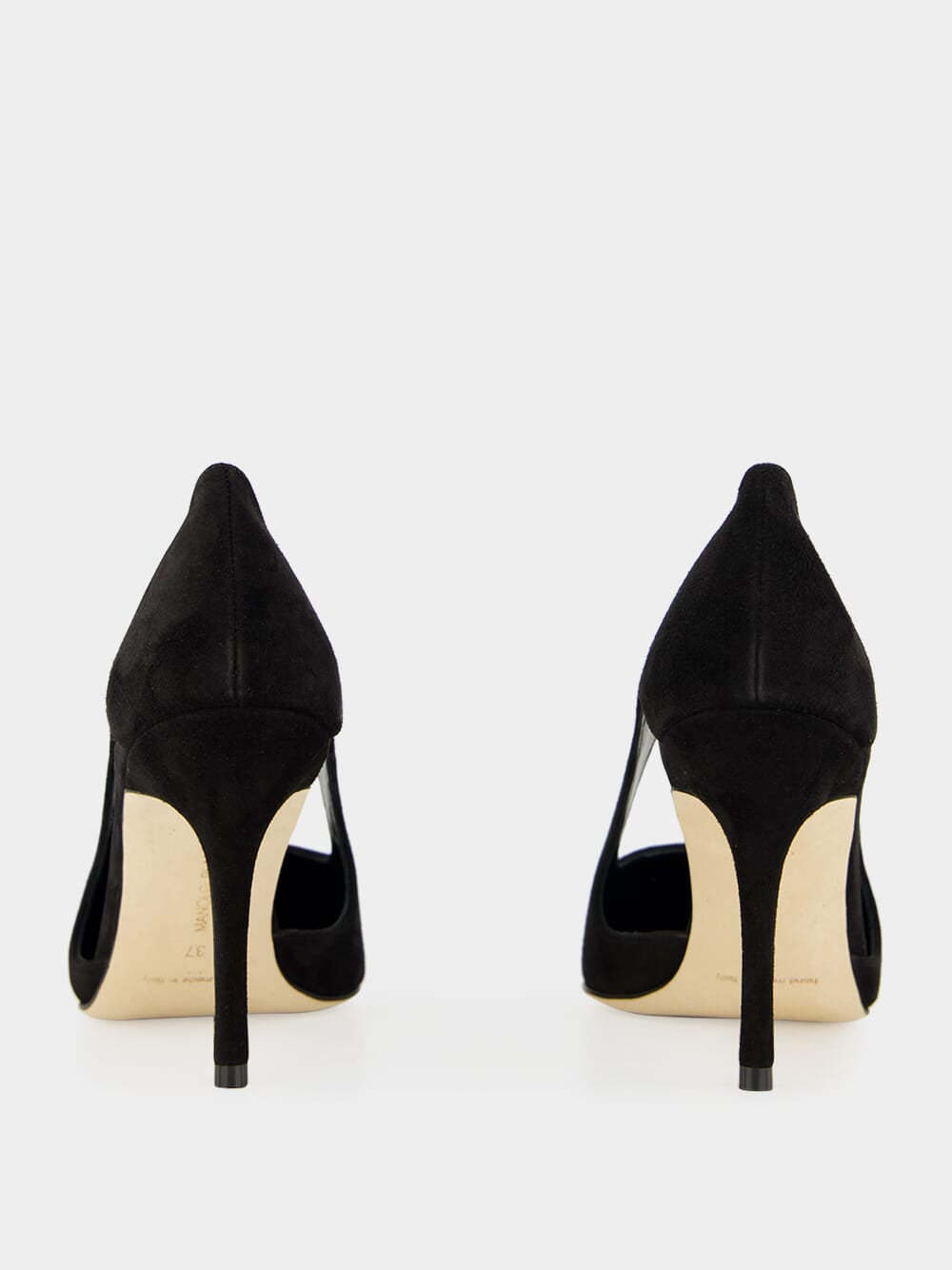 Manolo Blahnik Boukefalos Suede Cut-out Pumps In Animal Print