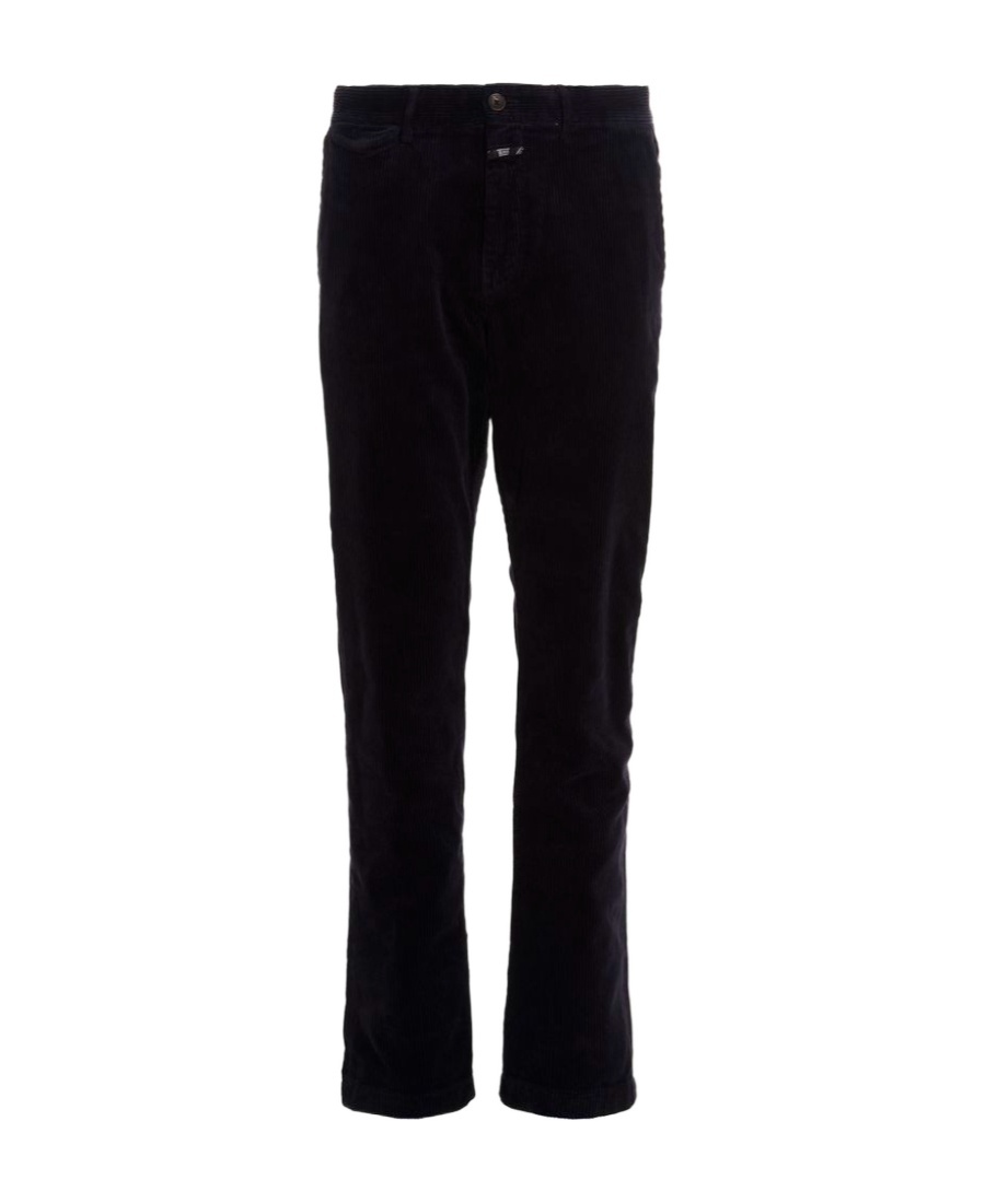 Closed Navy Blue Atelier Tapered Pants In Black
