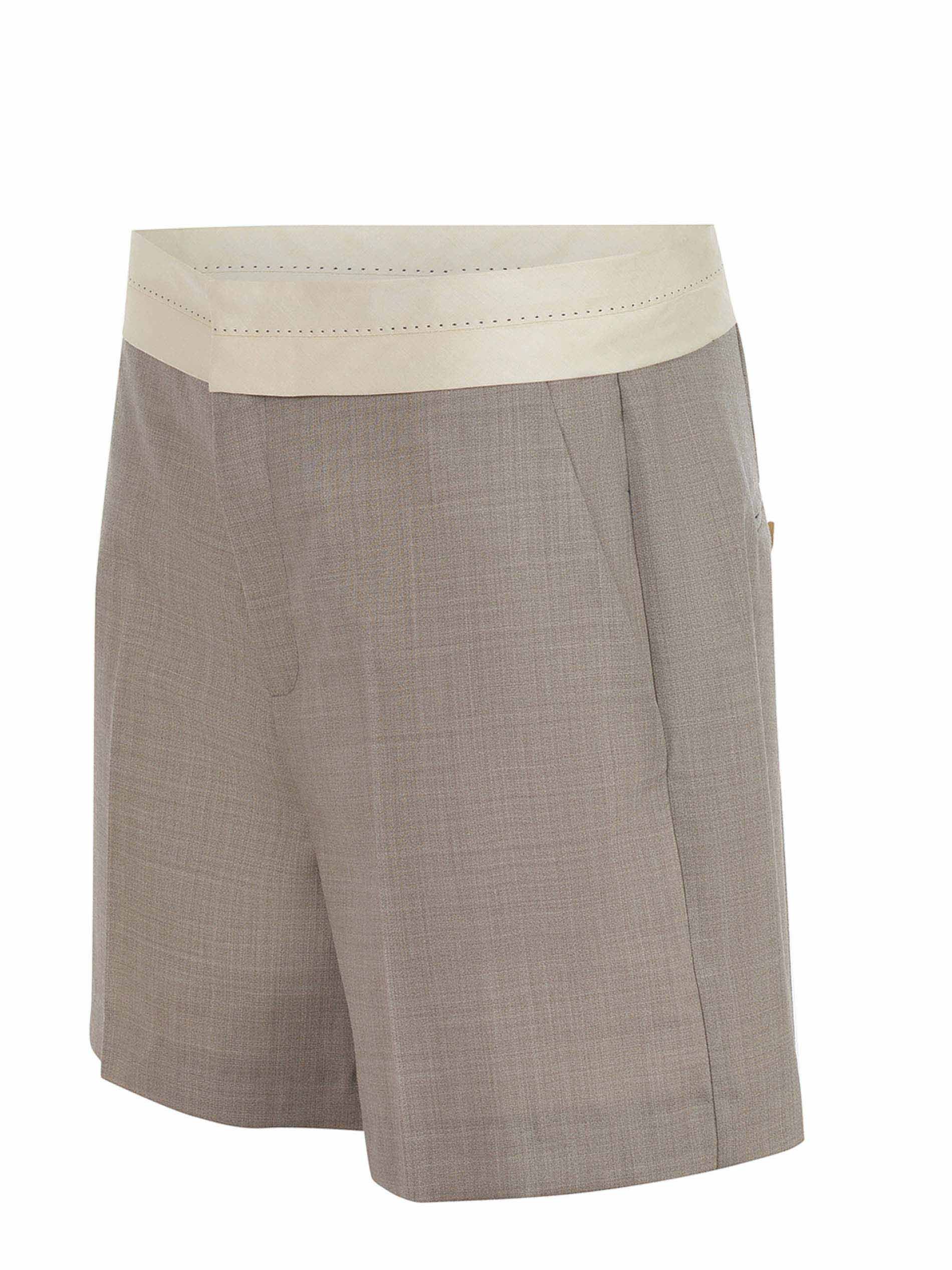 Alysi Shorts Made Of Wool. In Gray
