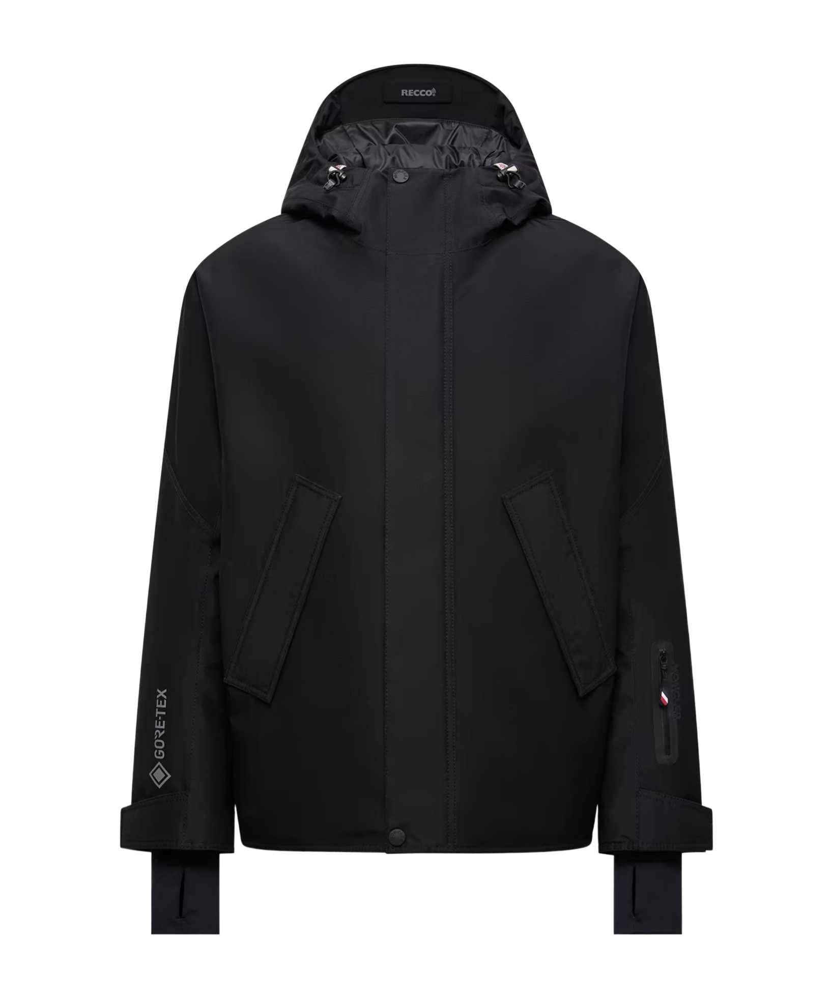 Moncler Lambir Hooded Gore-tex Down Ski Jacket In Black