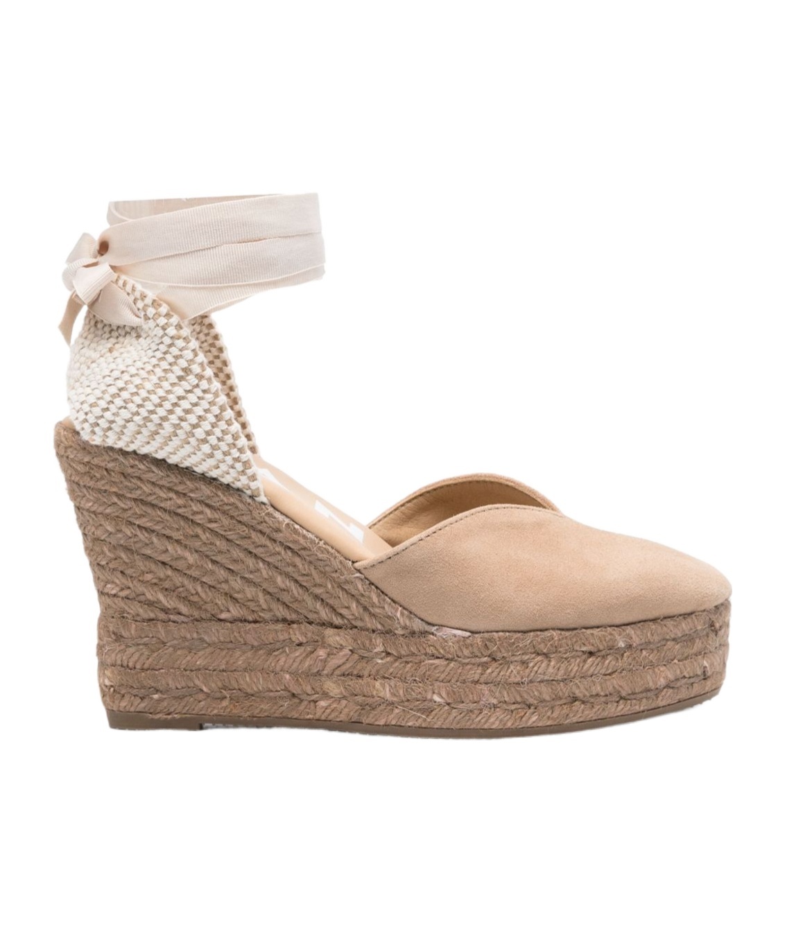 Manebi Manebí Hamptons Suede Heart-shaped Wedge Espadrilles In Brown